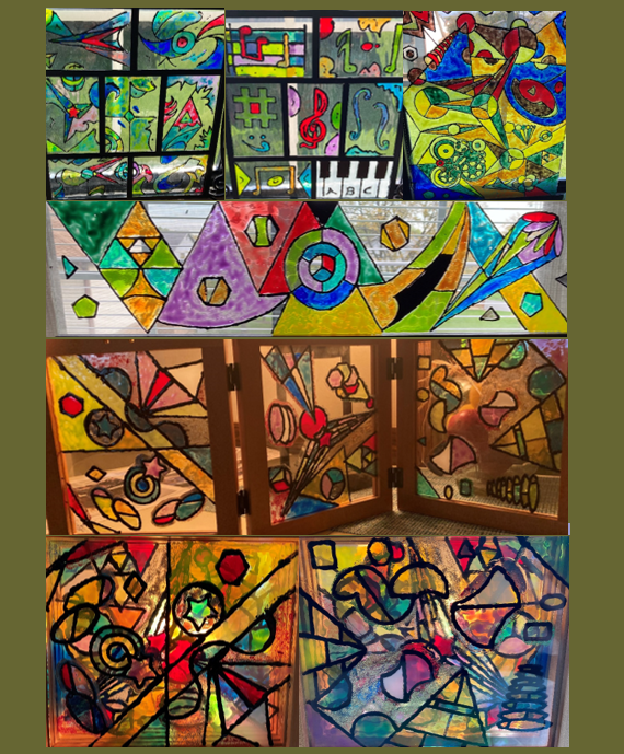 scientiquity, terry poulos, art, painting, gallery glass, fractal, geometry, multi-dimensional, light, luminence, platonic, form, stained glass, trimentional, faux stained glass