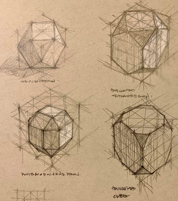 john fotiadis, art, painting, photography, imaging, plato's forms, platonic solids, greek, hellenic, grecian columns, geometry, sea, water, national hellenic museum, chicago, archimedes, da vinci